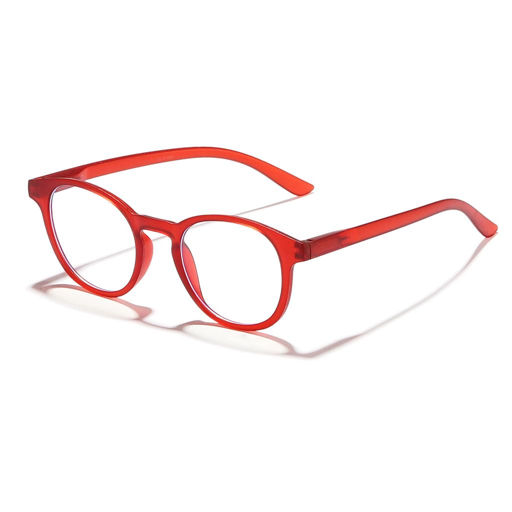 Matte Fashion Round Glasses Frame Women Clear Anti Blue Light Eyewear Vintage Men Optical Blue Green Frame