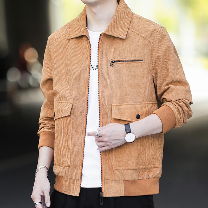 Bunda Muži Manšestr Volné Lapel Pánský kabát Pánský kabát