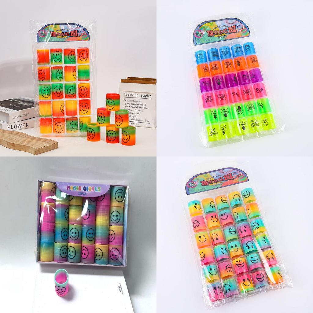 Magic Rainbow Shape Puzzle Toy For Kids With Pvc Spring Circles For Brain Development And Handeye Coordination