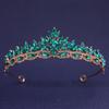 Rhinestone Queen Princess Crown Alloy Bridal Headwear Vintage Crystal Tiaras  Dress Party