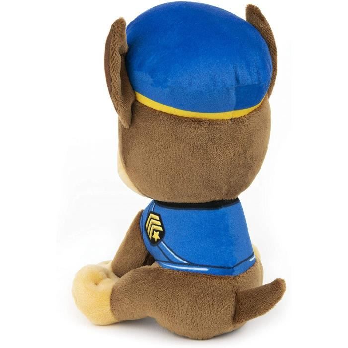 PAT PATROUILLE - PELUCHE 15 CM CHASE Paw Patrol Gund - 6058437 - peluche douce et lavable dès 12 mois