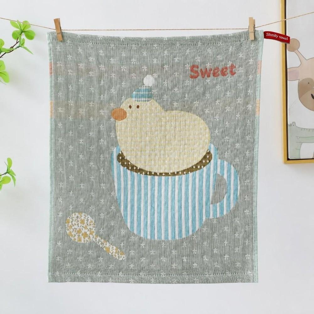 34x40cm Large Hand Towel 4 Layer Cotton Gauze Tea Towel New Kitchen Towel Kindergarten Children