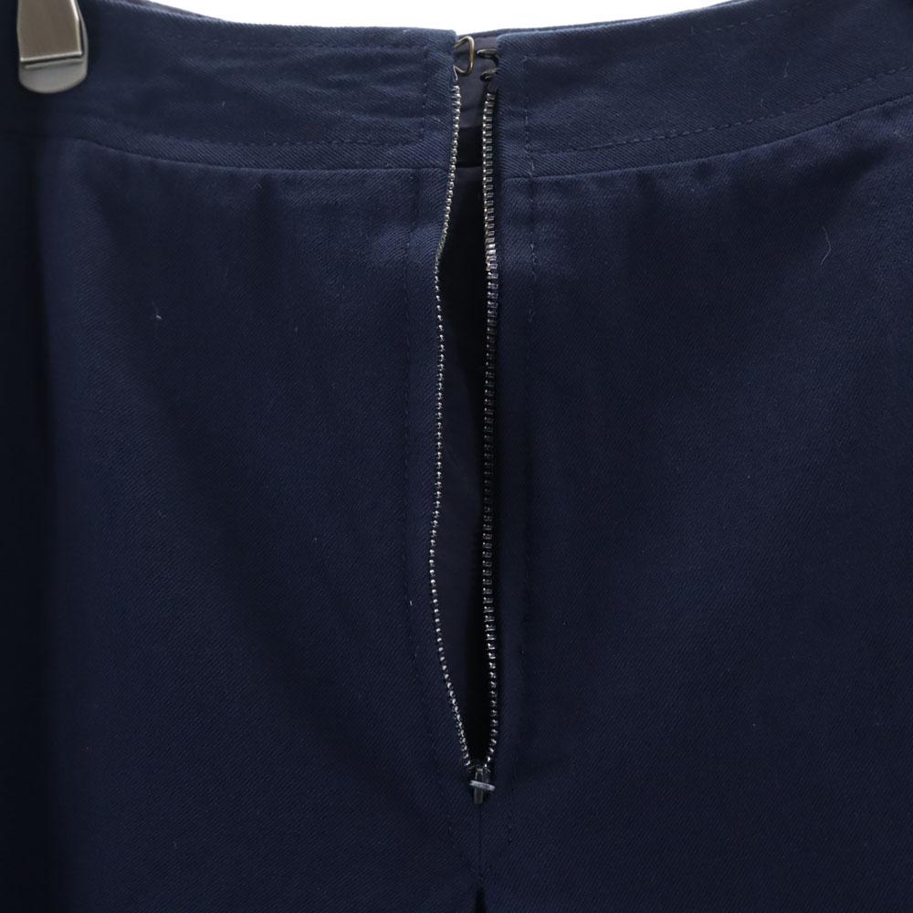 CELINE Midi length flare skirt 38 Navy PARIS Women Used