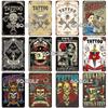 [SQ-DGLZ] Tattoo Styles Metal Sign Vintage Plaque Tin Sign Plate Wall Decor For Bar Club Man Cave Art Painting Travel Poster