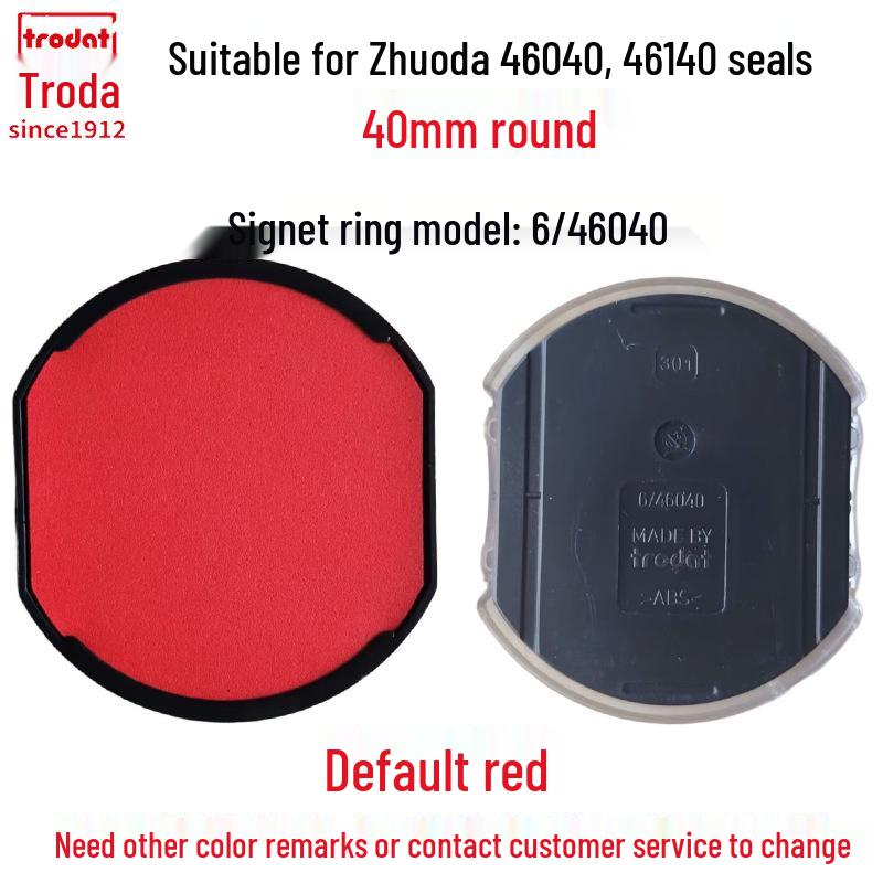 Zhuoda Ronde Zelfinktende Stempel Inktpatroon Vervanging 6/4642 46040