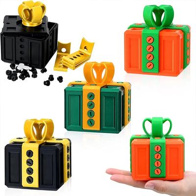 Screw-On Pop-Up Surprise Toys Printer Middle Finger Boxed Pranks Sculptures Figurines Gift Box Decorations Printed 3d Kid Friendly Entertaining Fun