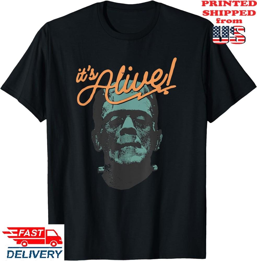 Funny It s Alive Frankenstein Monster Spooky Halloween  T-Shirt, Unisex Tee Unisex T-Shirt XXXL