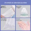 Thickened White Drawstring Trash Bags for Kitchen & Dorm - Large Size, Easy Carry & Sorting