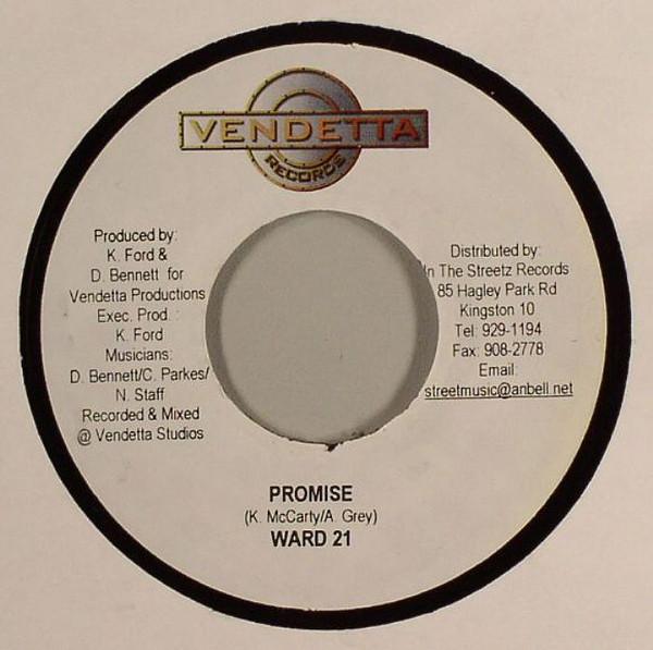 7inch Record WARD 21 - Promise NONE Vendetta Record 2004 Japan Reggae, Ska & Dub Used