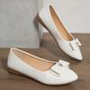 Women's Casual Single Shoes In , New Versatile and Comfortable, One Footed Bean Shoes, Bow Mary Jane Shoes