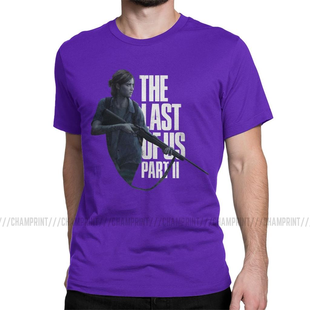 Uomo The Last Of Us Parte 2 Ellie Night Hunting T Shirt Cotone Abbigliamento Divertente Corto