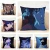 Funda de cojín Anime Kon Satoshi PPerfect BBlue Funda de almohada de lino Suave para sofá cama decoración de habitación del hogar