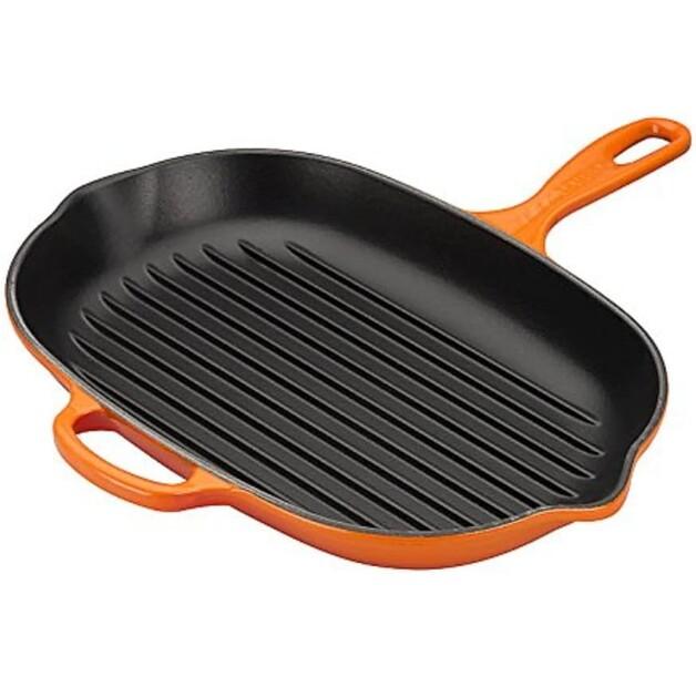 Чугунная сковорода-гриль овальная Le Creuset Signature 32 см, красная (20194320900422)