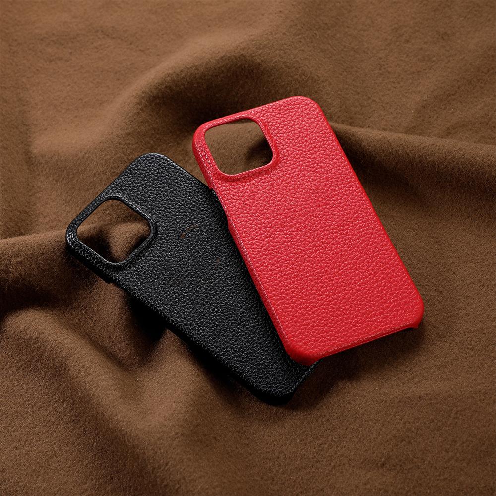 Luxury Retro Litchi Leather Texture Case For Iphone 14 12 13 11 Pro Max 14promax Camera Protector Shockproof Hard Pc Cover Funda