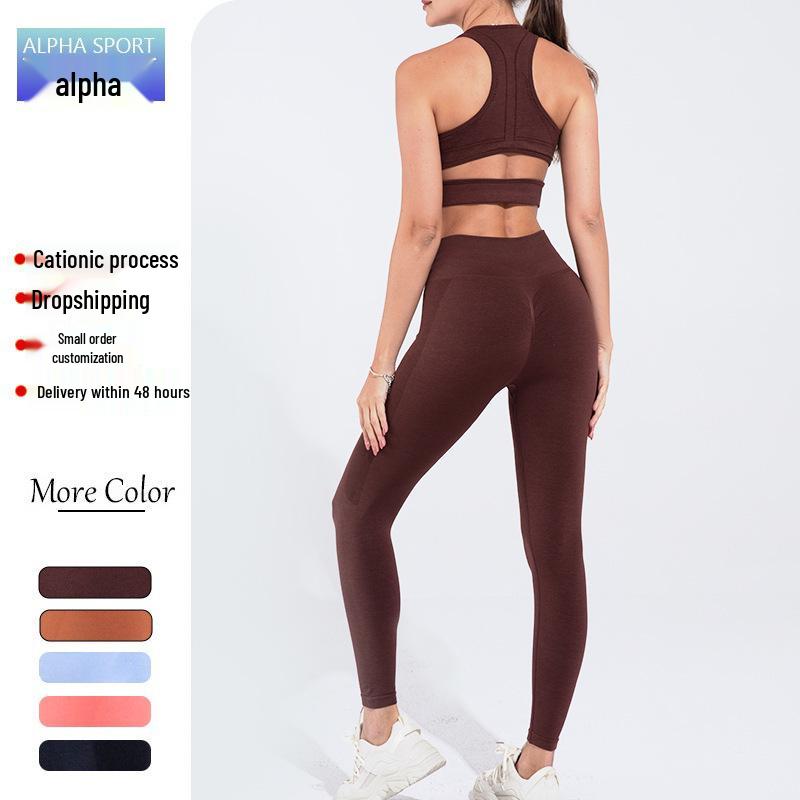 

Best-Selling Seamless Yoga Sports Set: High-Intensity Bra & Hip-Lifting High-Waisted Leggings Small