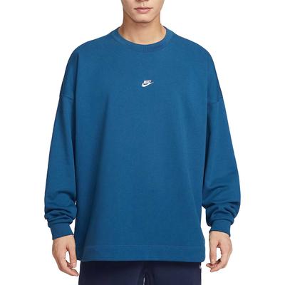 Sportswear Club Pulôver Cor Sólida Manga Longa Moletom Tops Masculinos IF0748-476