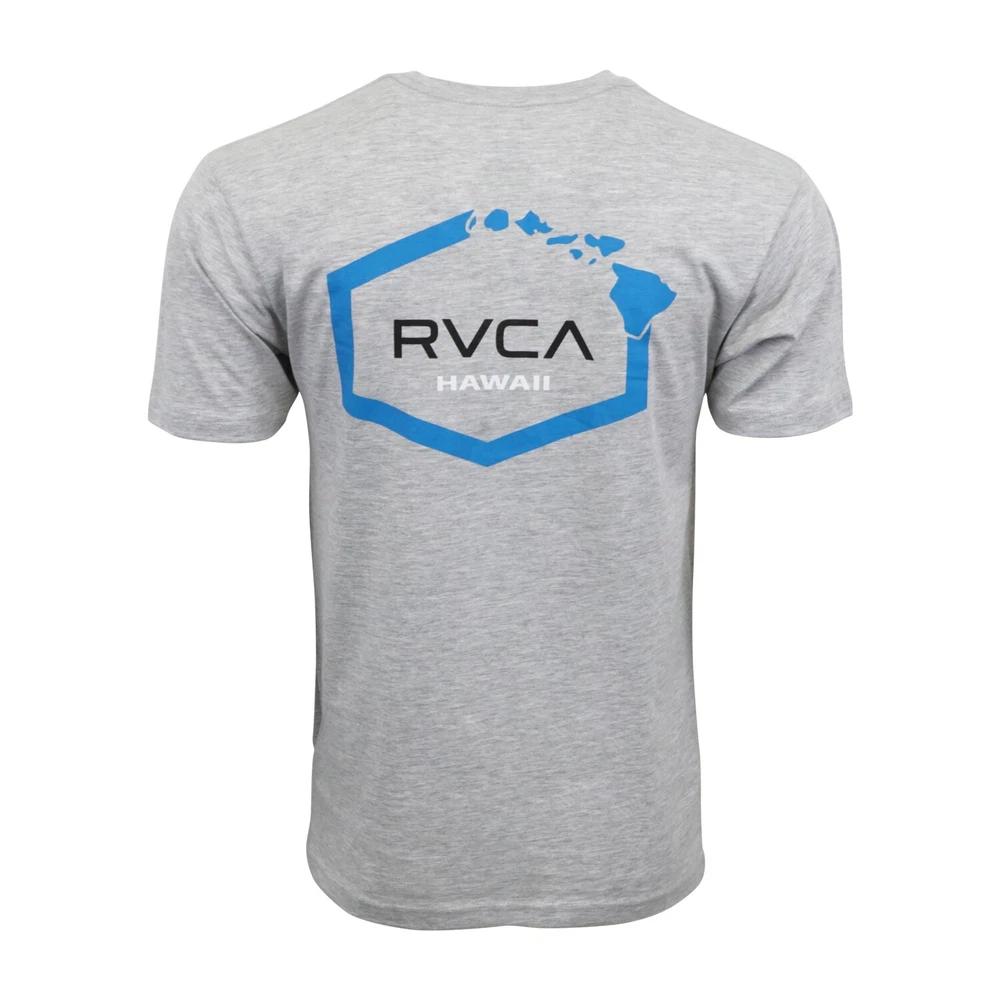 Rvca Hawaii Island Unisexs T Shirt Gray S