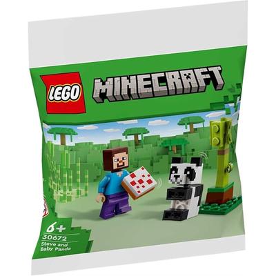 LEGO 30672 Minecraft Steve Mit Baby-Panda