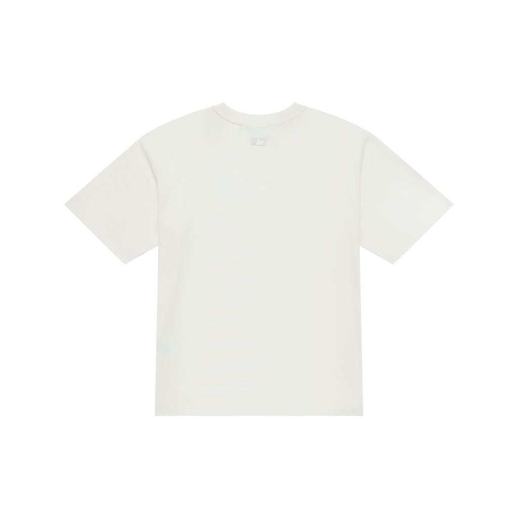 New MLB New York Yankees Basic Collection SS25 T Shirt Unisex Ivory 3ATSB5053-50IVS