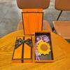 Handmade Crochet Sunflower Keychain - Teacher's Day Gift, Thank You Souvenir