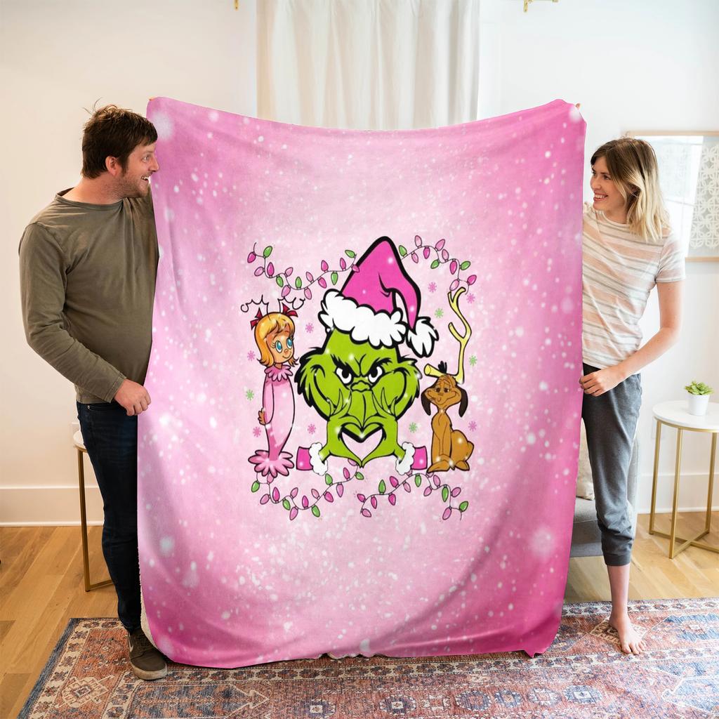 Flanellpledd Juleeksklusivt Personlig Pledd Digitaltrykk