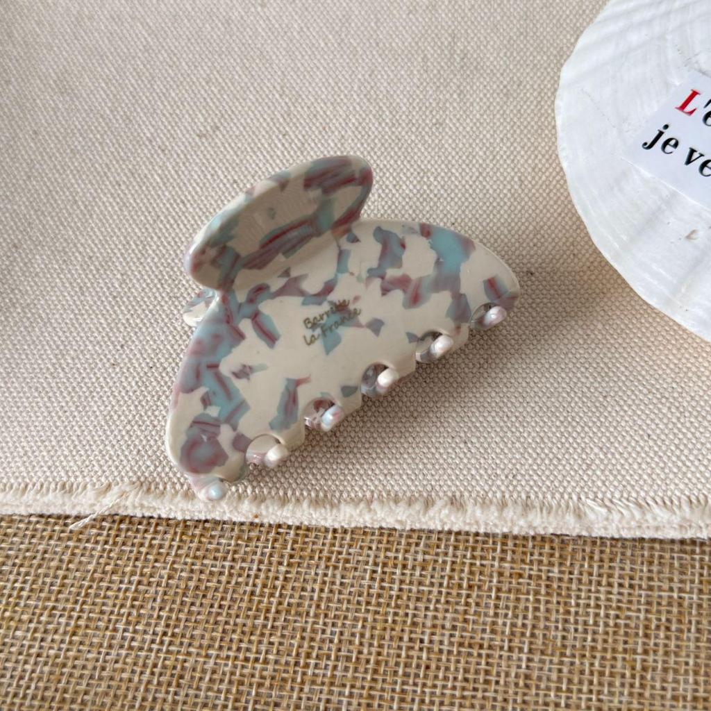 Exquisite Korean Acetate Hair Clip - Small Claw for Back of Head, Half-Up Style
