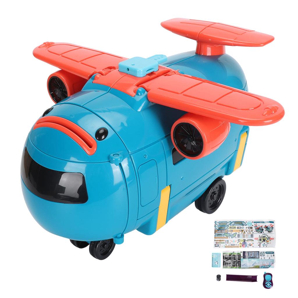 Transform Airplane 3 in 1 Steering Wheel Driving Simulation Money Bank Cartoon Electric Track