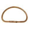 Handbag Handle - Brown - Bamboo - Half Round - Glossy - 20 X 13 Cm