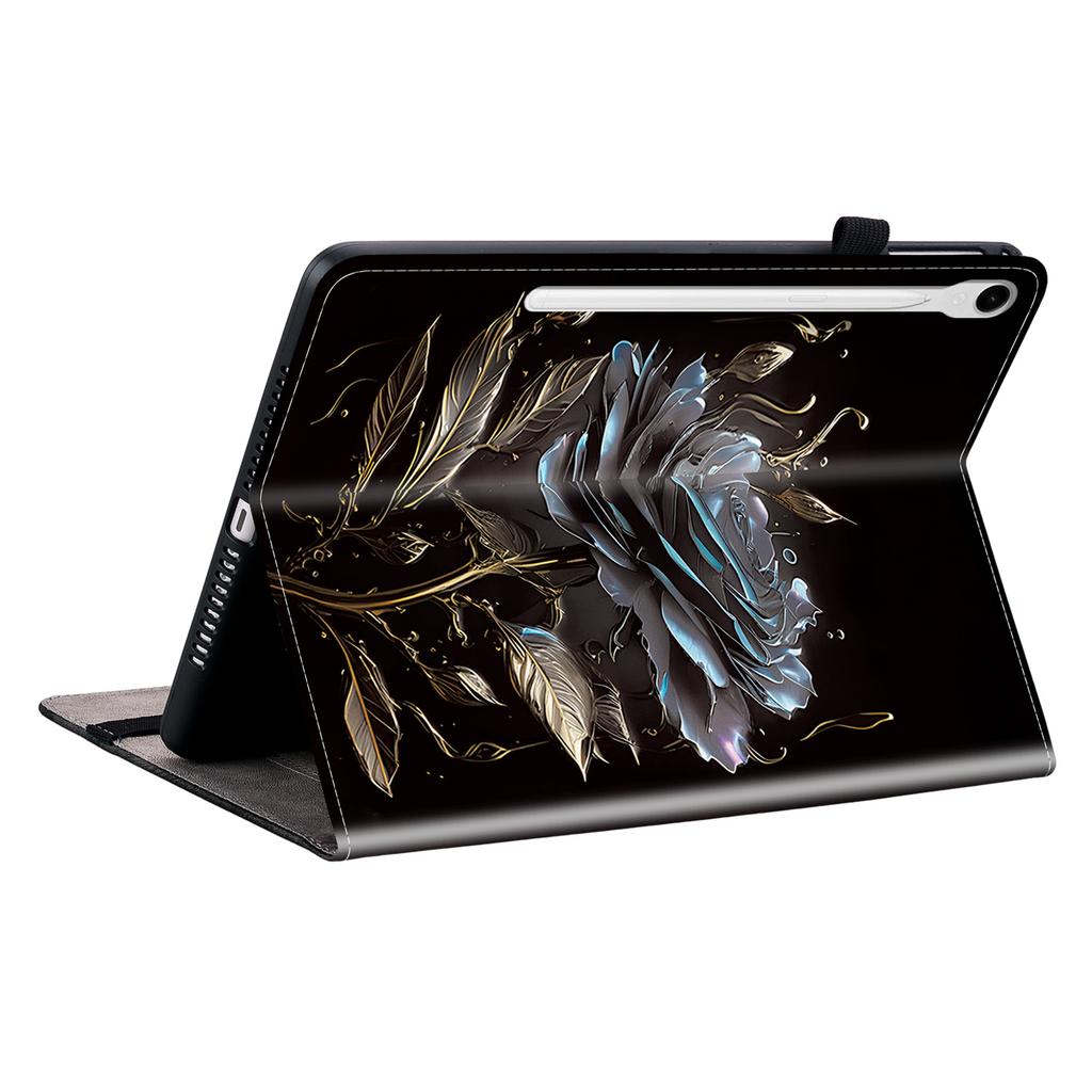 For Samsung Galaxy Tab S10/S9 Tablet Case Anti-Drop Leather Flip Stand Pattern Printing Shell