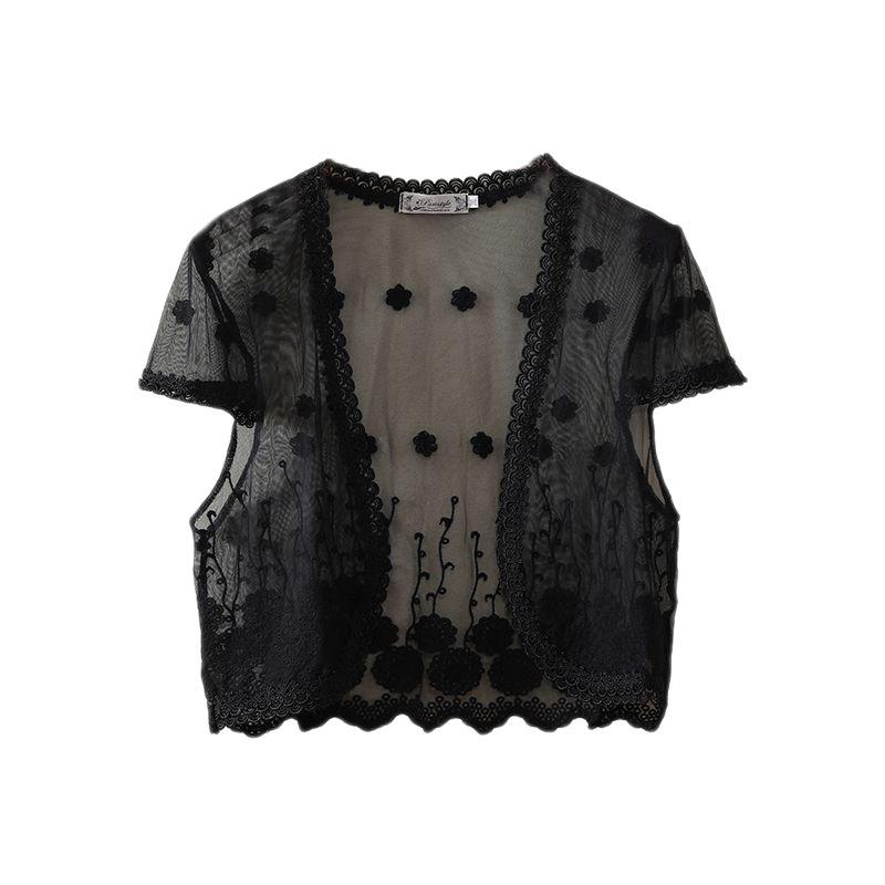 Summer Lace Short Sleeve Bolero Cardigan Shawl