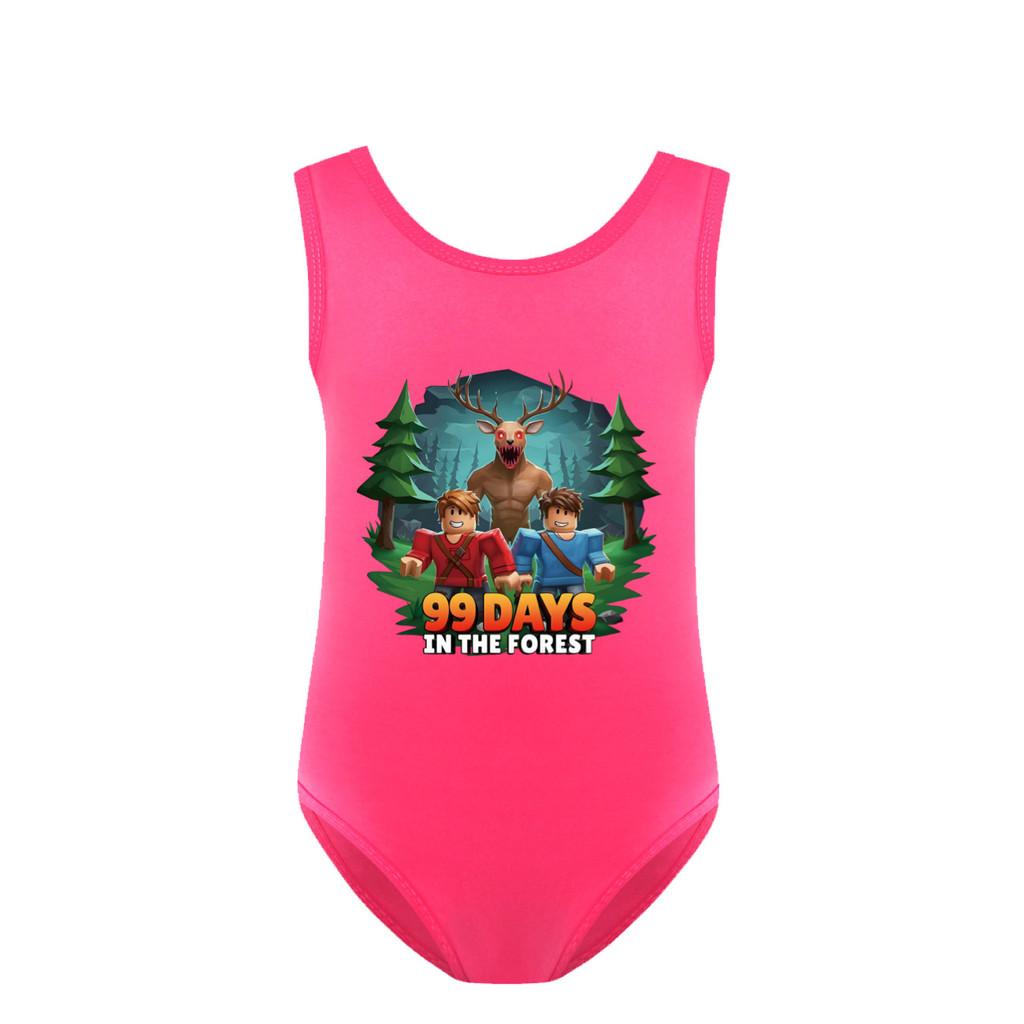 

Детский купальник с принтом 99 ночей в лесу , с оборками, цельный купальный боди 160cm