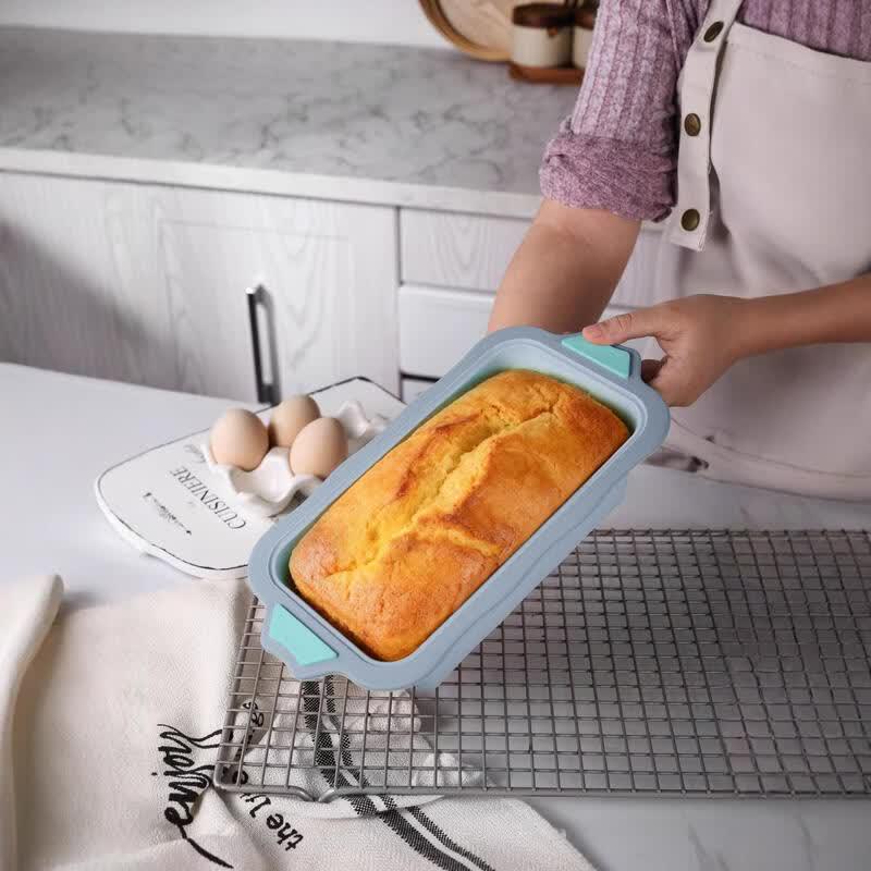 MDNG Easy Release Silicone Cake Pan with Iron Frame