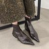 Foreign style fashionable and versatile with skirts, fashion boots, small fragrant style solid color comfortable pointed boots, children's new models