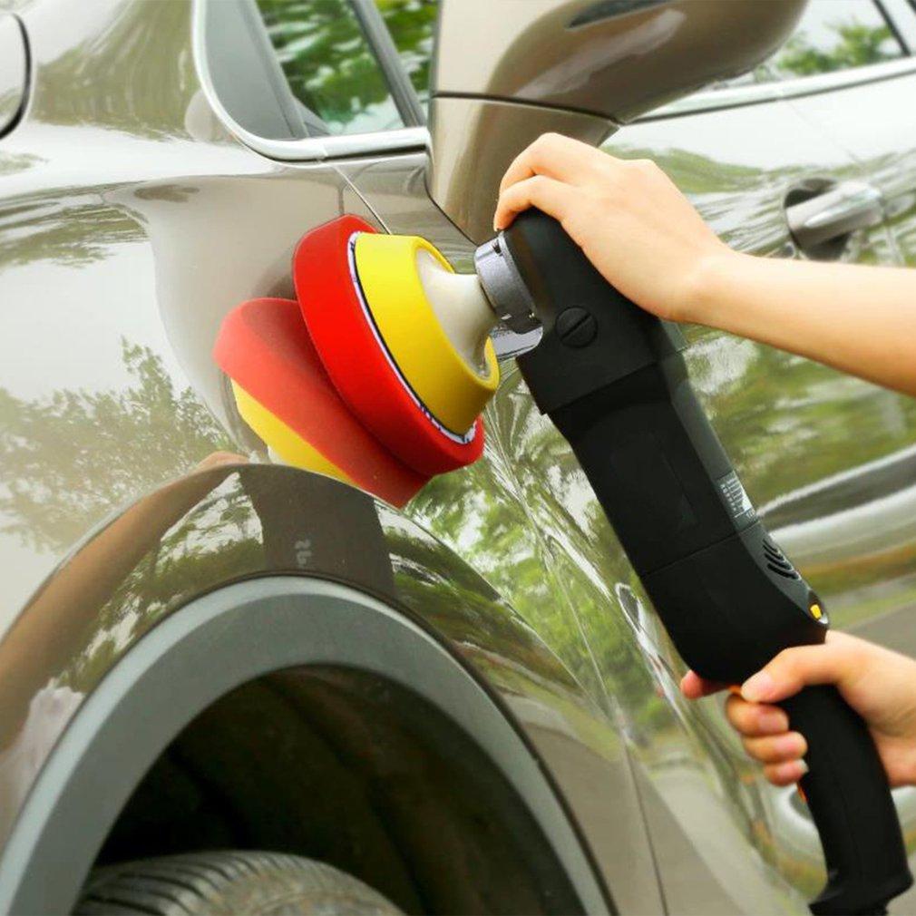 5PCS 6-Inch Car Polishing Discs Self-Adhesive Buffing Waxing Sponge Wool Wheel Polishing Pad for Car Polisher Drill Adapter
