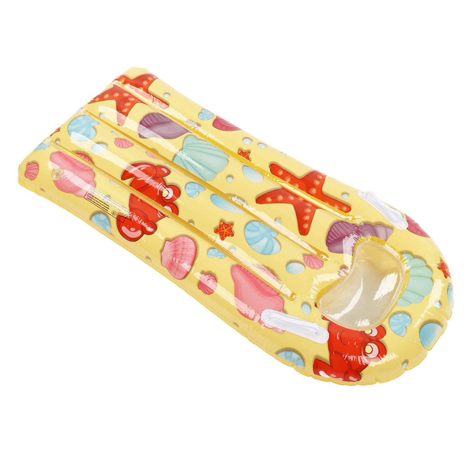 

Надувной плот для бассейна с ручкой, утолщенный ПВХ, детский, надувной, для плавания на воде, красочный узор