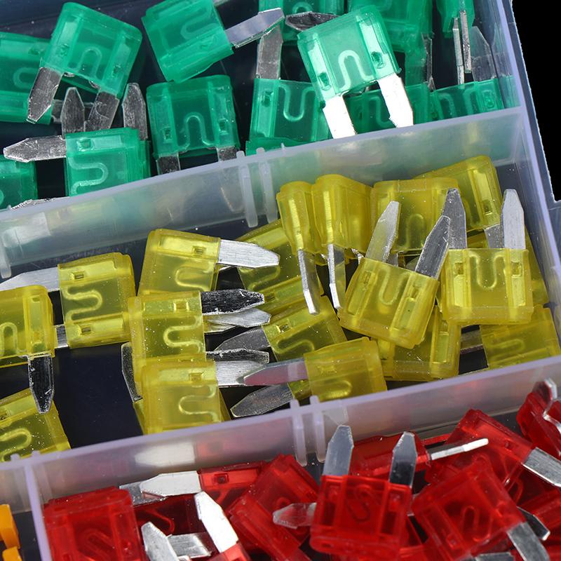 120Pc Mini Small Size Blade Car Fuse Micro Blade Fuse Set Car Truck Accessories