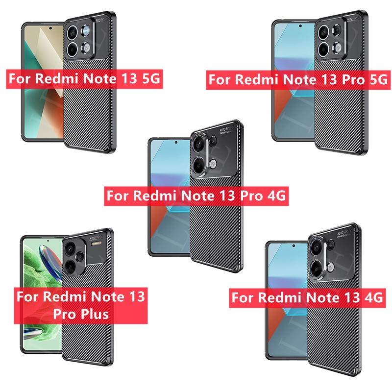 For Redmi Note 13 Case Cover Xiaomi Redmi Note 13 4G Capas New Shockproof Phone Back Bumper Soft TPU Cover Redmi Note 13 Fundas