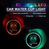 2Pcs LED Car Luminous Water Cup Pad Auto Cups Coaster Anti-slip Mats For Dodge Durango SXT Avenger Caliber Dart Nitro SRT Spirit T777