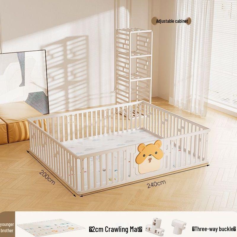 Indoor Baby Playpen & Crawling Mat: