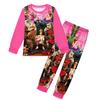 19803 Kinder Jungen Mädchen GOAT Print Langarm Rundhals T-Shirt Oberteil Hosen Sets
