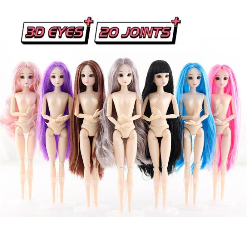 Bjd Fashion Doll 20 Joints Diy Makeup Princess Girl Toy Gift For Girls 3d Eyes