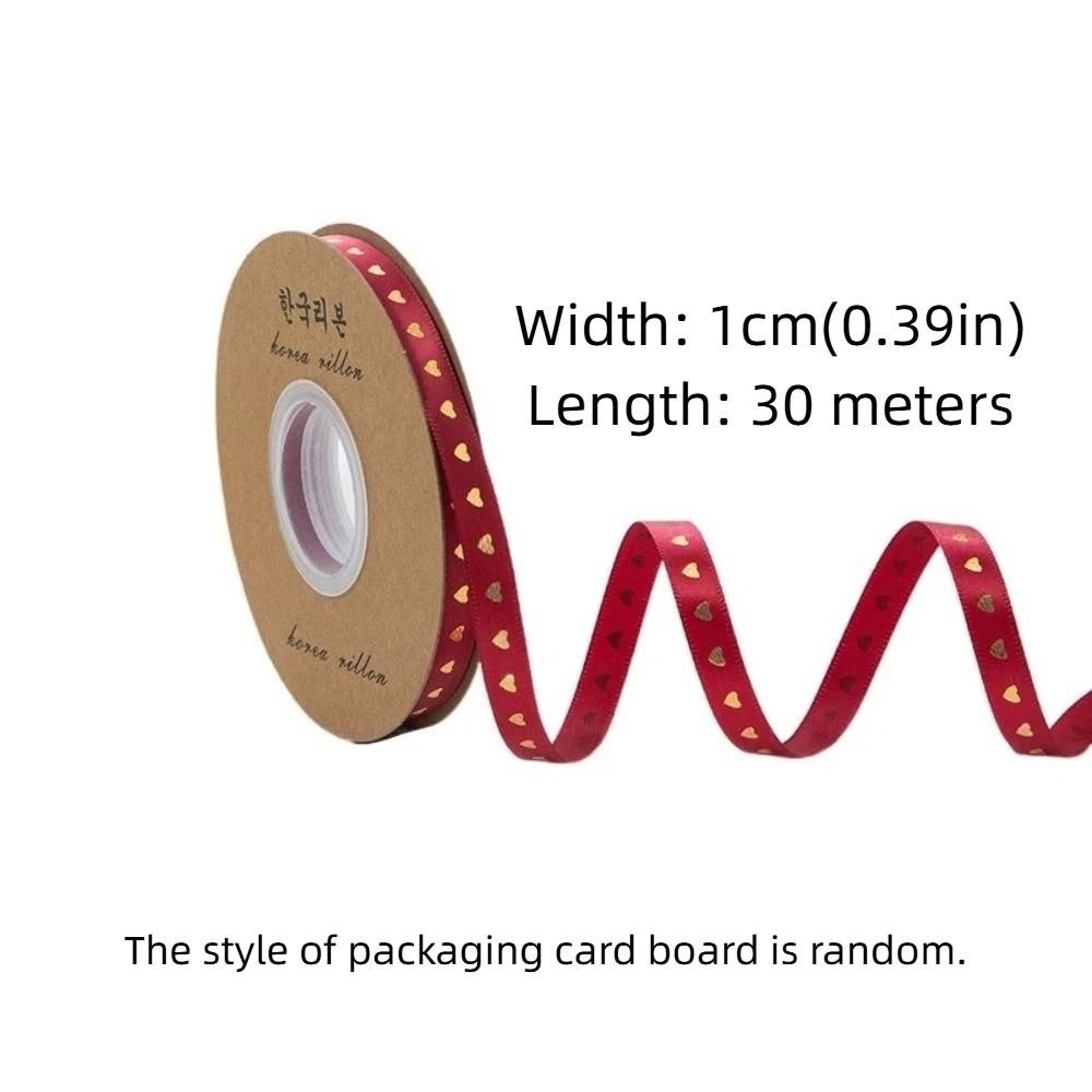 Classic Valentine's Day Series Ribbon 1cm*30 meters Gift Packaging Ribbon  DIY