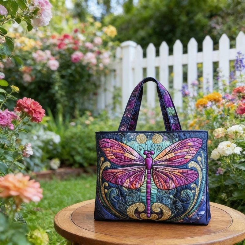 Handbag New Fashion Quilted Digital Printing Tote Bag Commuter Casual Cotton Bag Autumn and Winter Bag Multi-function Bag