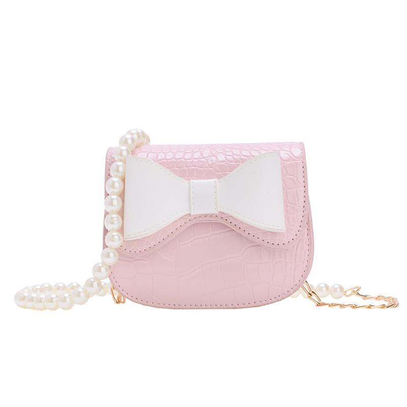 Charming And Stylish Children's Chain Bag With Bow Design Perfect For Daily Use