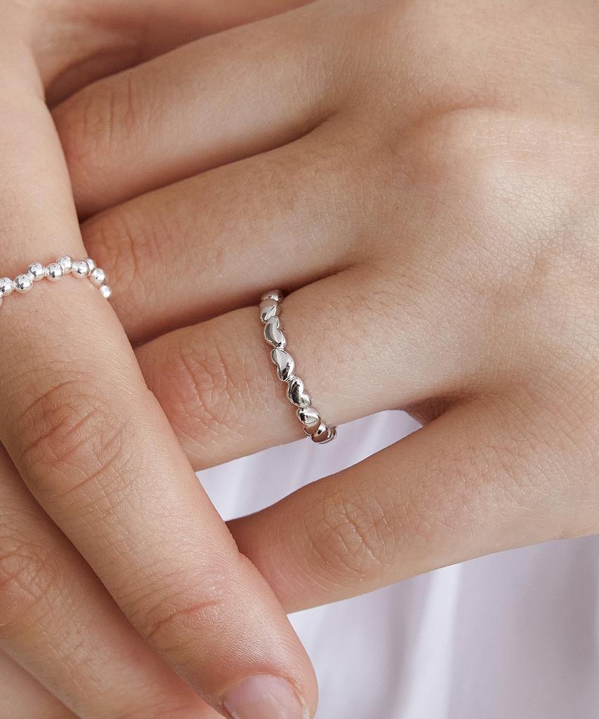 Tatiana [Musinsa Exclusive] (Silver 925) Heart Bubble Ring Cr1846