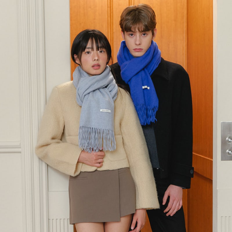 OVLA softy soft melt fringe muffler_colors MF004