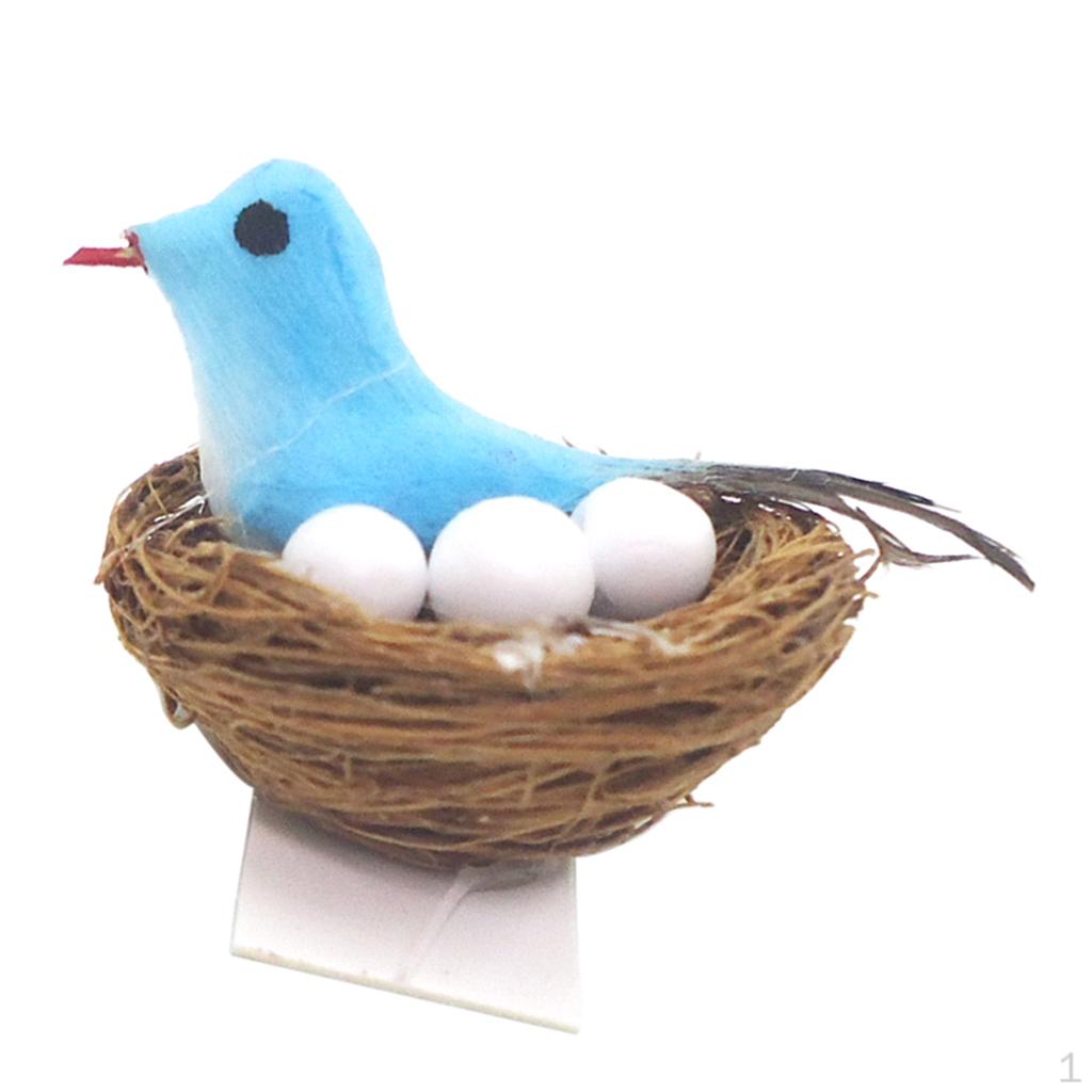 1/12 Bird House Decor Miniature Nest Model For Fairy Garden Accessories