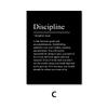 Minimalist Black and White Inspirational Quotes Poster - Modern Print Canvas Wall Art - Nordic Style Decor Frameless