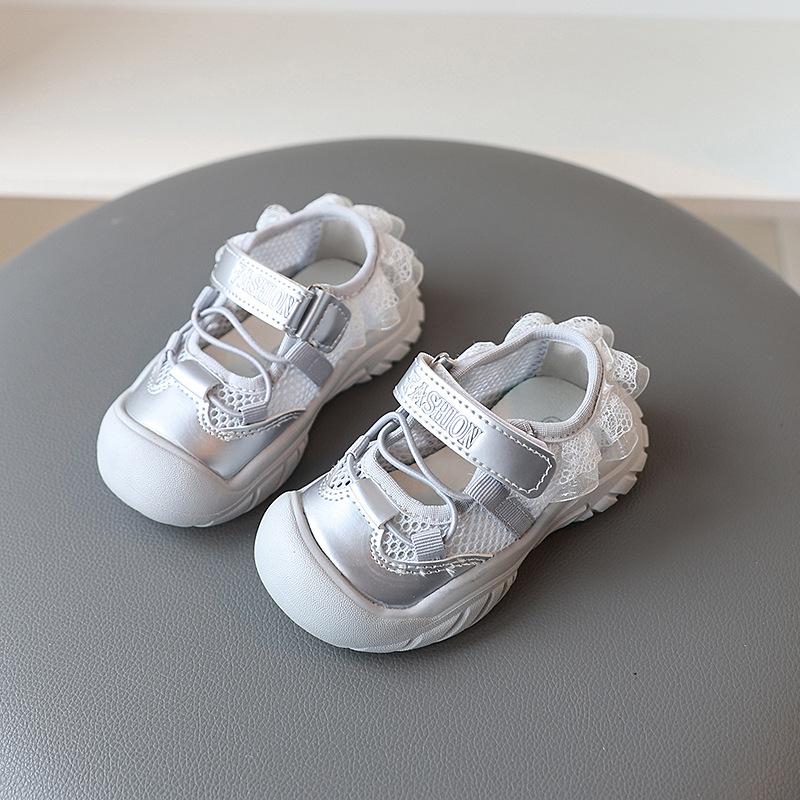 Girls Korean Style Sweet Sports Shoes Children's Lightweight Sandals Girls Lace Mary Jane Shoes
