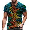 Africká grafická trička Barevné abstraktní umění 3D potisk Pánské Dámské tričko Dovolená Streetwear Harajuku Dětské Topy Trička Oblečení
